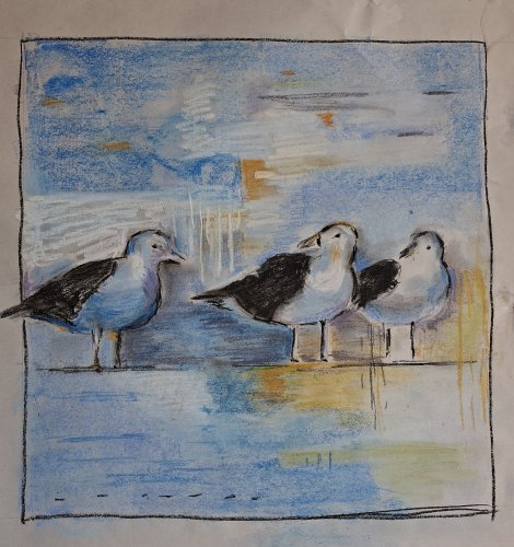 Study Seagals pastel - Lazy Summer Peter Pharoah